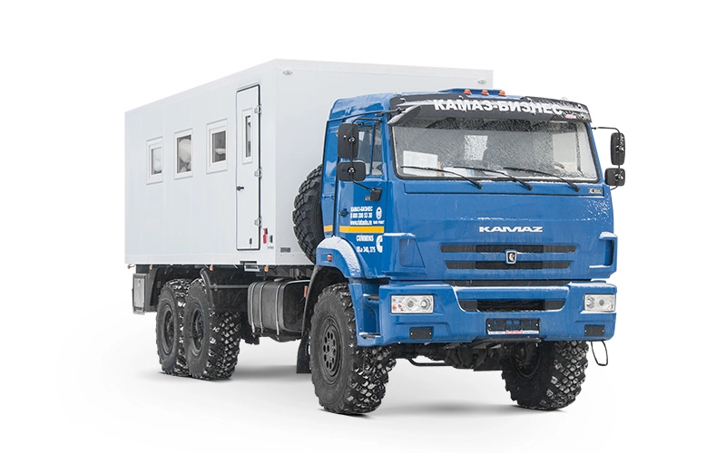 Вахтовый автобус на базе шасси КАМАЗ 43118 (каркасная комплектация)