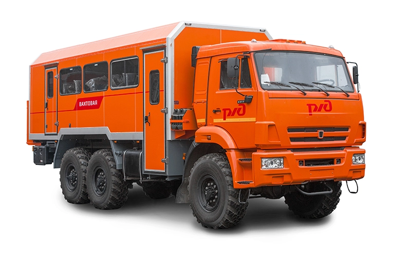 Вахтовый автобус для ремонтных бригад на базе шасси КАМАЗ 43118