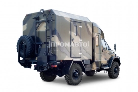 Автомобиль для охоты и рыбалки на базе шасси ГАЗ 33081 с двухрядной кабиной Тайга 3
