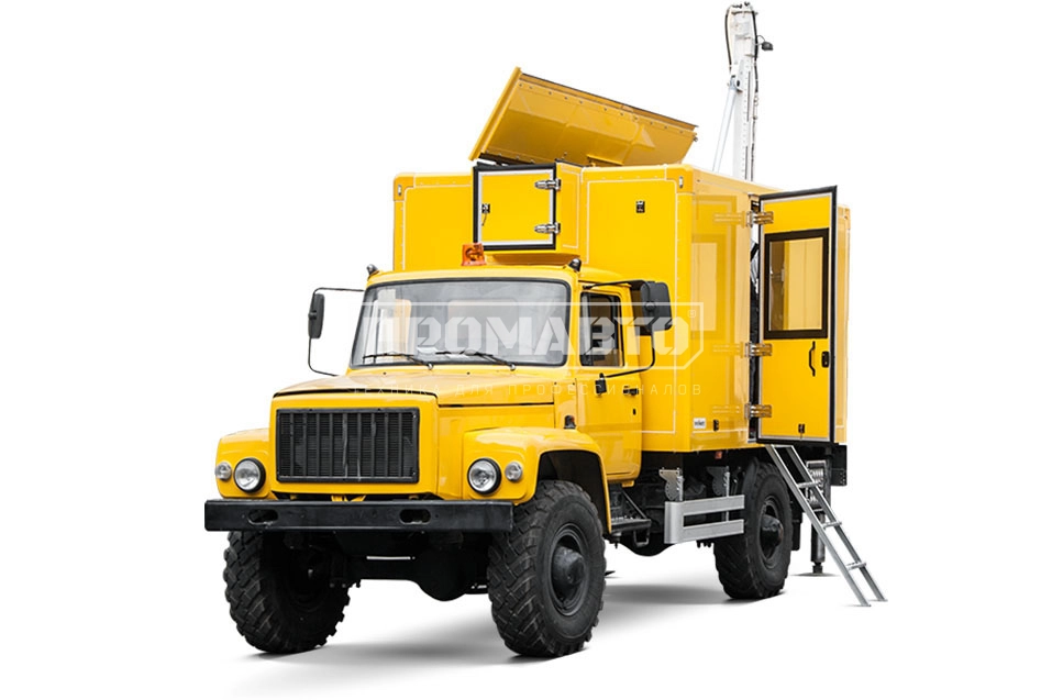 Бурильно-крановая машина на базе шасси ГАЗ 33081 3