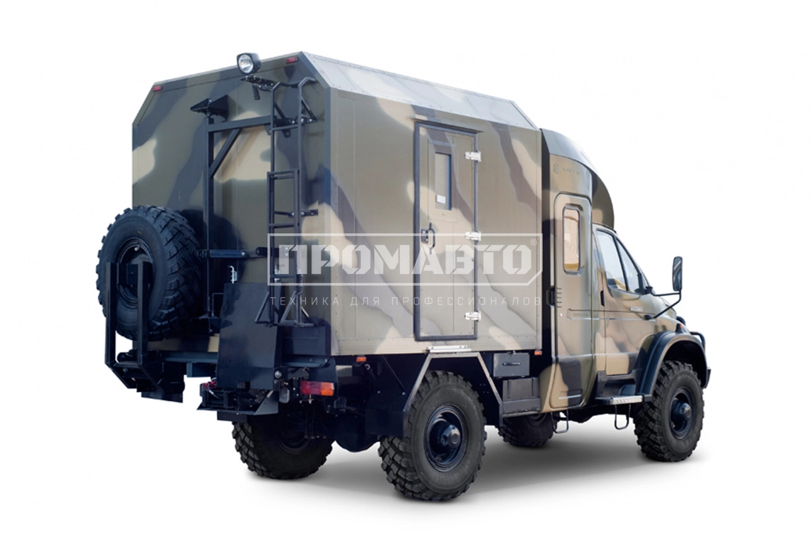Автомобиль для охоты и рыбалки на базе шасси ГАЗ 33081 с двухрядной кабиной Тайга 3