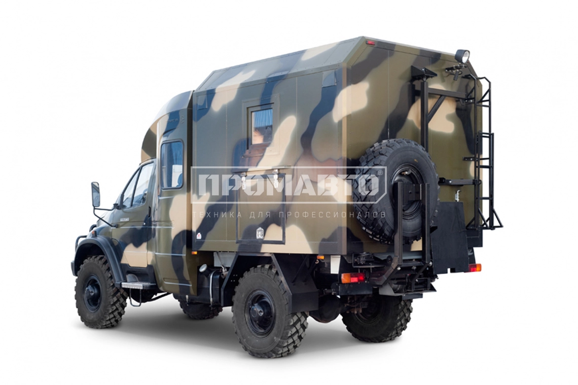 Автомобиль для охоты и рыбалки на базе шасси ГАЗ 33081 с двухрядной кабиной Тайга 4