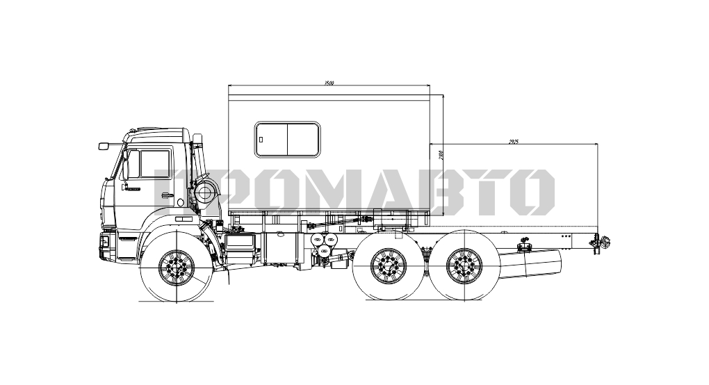 Схема Техпомощь на базе шасси КАМАЗ 43118 6