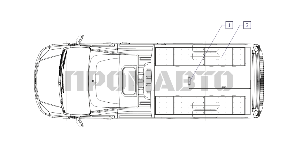 Схема Передвижная мастерская цельнометаллическая на базе шасси ГАЗель NEXT 7