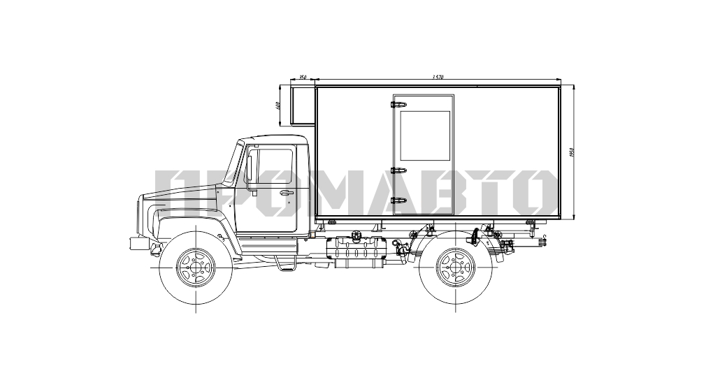 Схема Бурильно-крановая машина на базе шасси ГАЗ 33081 8