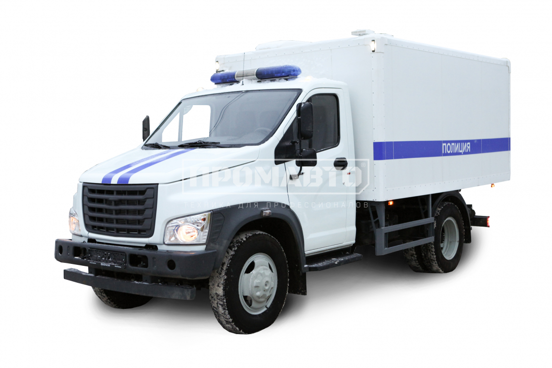 Специальный автомобиль для перевозки задержанных на базе шасси ГАЗ С41R13 1