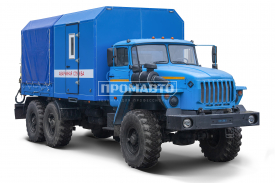 Передвижная техническая помощь с КМУ на базе шасси Урал-4320 2