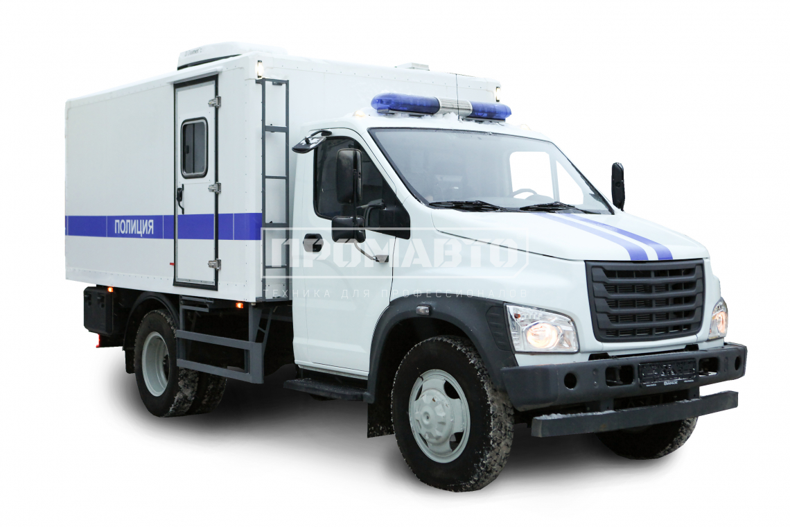 Специальный автомобиль для перевозки задержанных на базе шасси ГАЗ С41R13 2